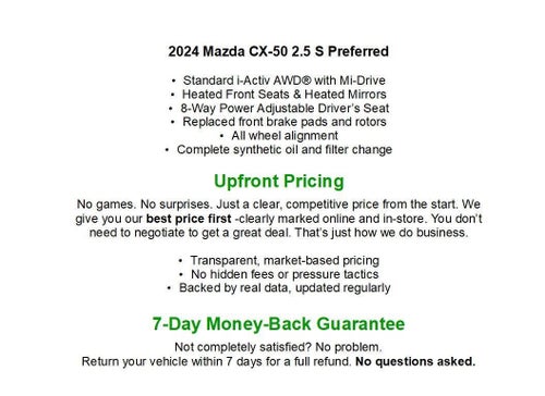 2024 Mazda Mazda CX-50 2.5 S Preferred Package AWD