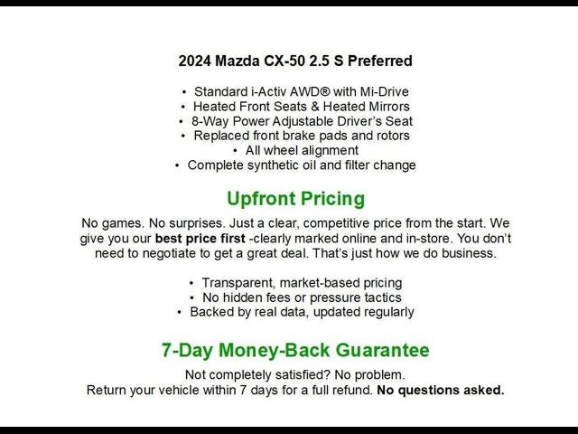 2024 Mazda Mazda CX-50 2.5 S Preferred Package AWD