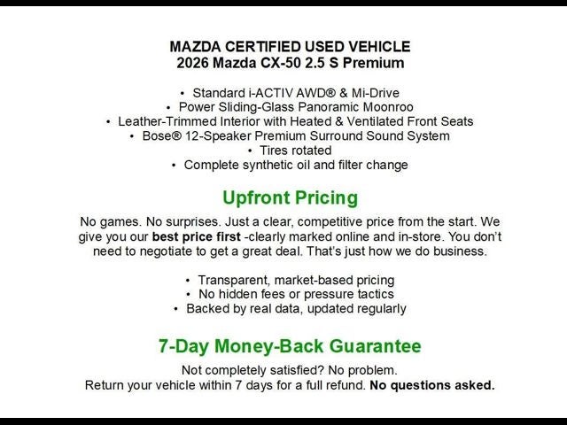 2026 Mazda Mazda CX-50 2.5 S Premium AWD