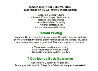 2025 Mazda Mazda CX-50 2.5 Turbo Meridian Edition AWD