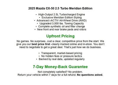 2025 Mazda Mazda CX-50 2.5 Turbo Meridian Edition AWD