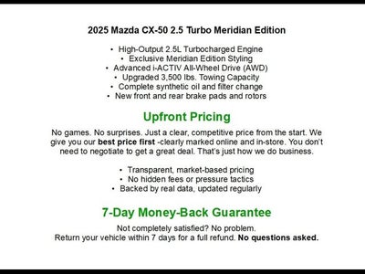 2025 Mazda Mazda CX-50 2.5 Turbo Meridian Edition AWD