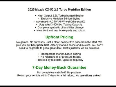 2025 Mazda Mazda CX-50 2.5 Turbo Meridian Edition AWD