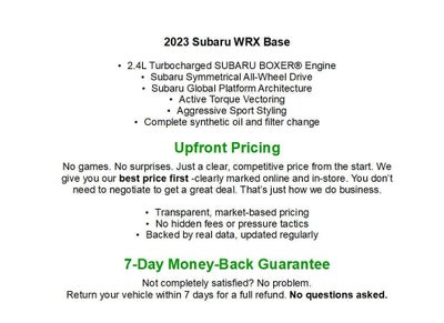 2023 Subaru WRX CVT