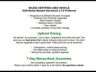 2026 Mazda Mazda3 Hatchback 2.5 S Preferred Auto FWD