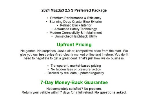 2024 Mazda Mazda3 Hatchback 2.5 S Preferred Auto FWD