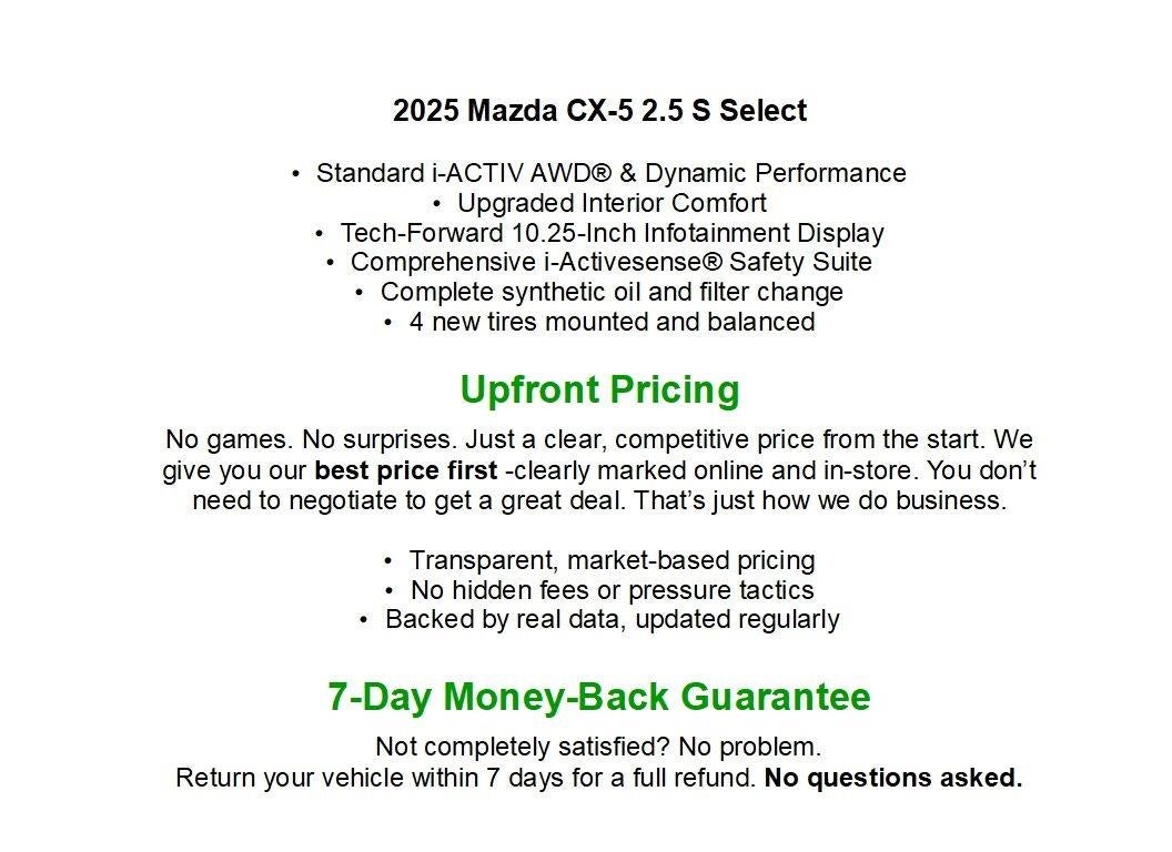 2025 Mazda Mazda CX-5 2.5 S Select Package AWD