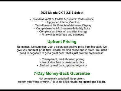 2025 Mazda Mazda CX-5 2.5 S Select Package AWD