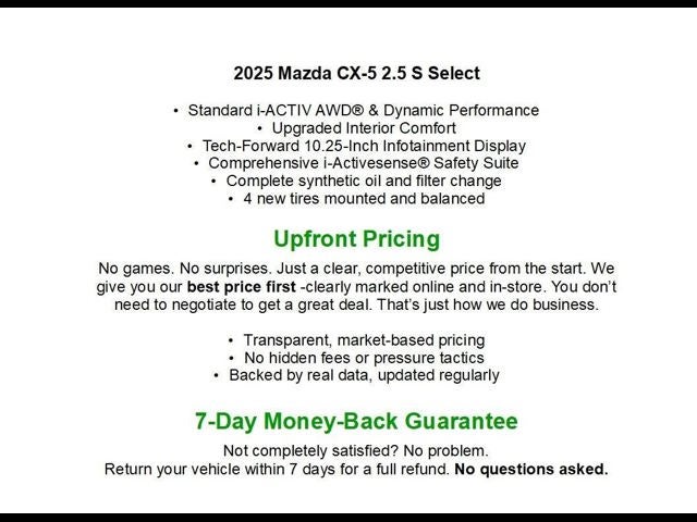 2025 Mazda Mazda CX-5 2.5 S Select Package AWD
