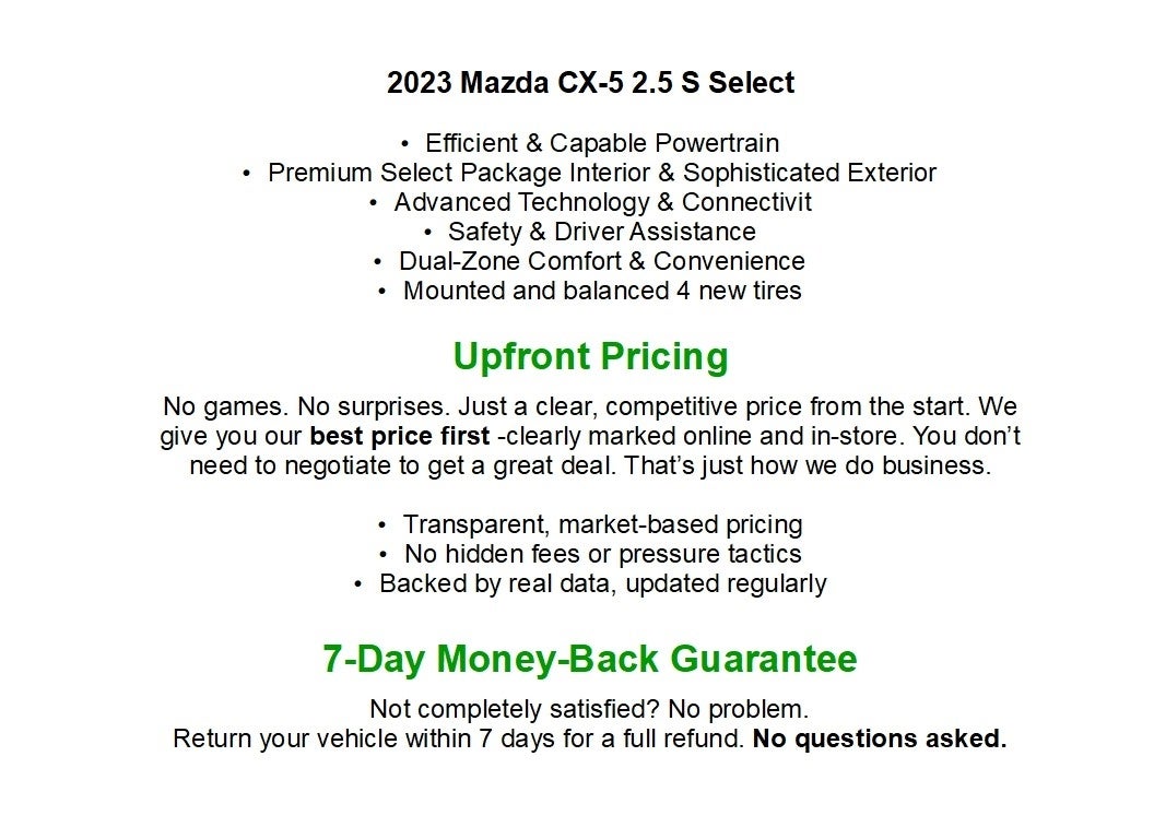 2023 Mazda Mazda CX-5 2.5 S Select Package AWD