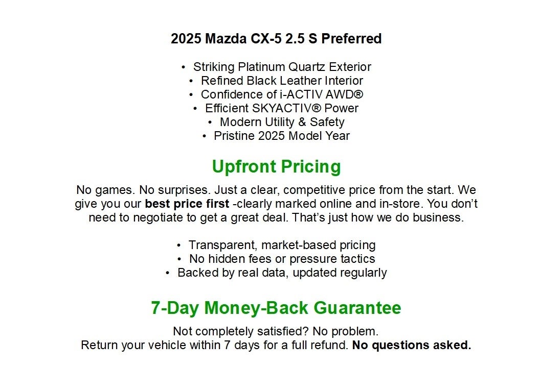 2025 Mazda Mazda CX-5 SPORT UTILITY