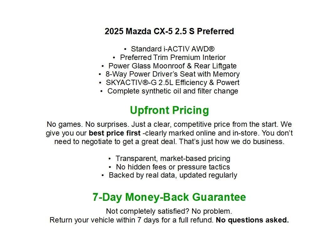 2025 Mazda Mazda CX-5 2.5 S Preferred Package AWD