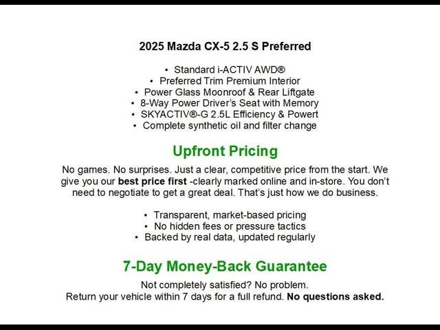 2025 Mazda Mazda CX-5 2.5 S Preferred Package AWD