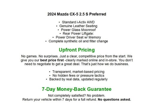 2024 Mazda Mazda CX-5 2.5 S Preferred Package AWD