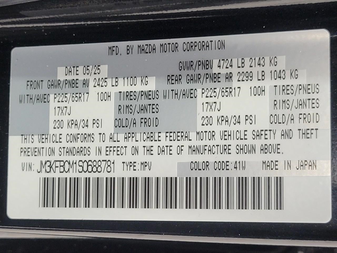 2025 Mazda Mazda CX-5 SPORT UTILITY