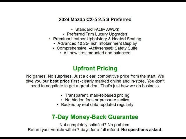 2024 Mazda Mazda CX-5 2.5 S Preferred Package AWD
