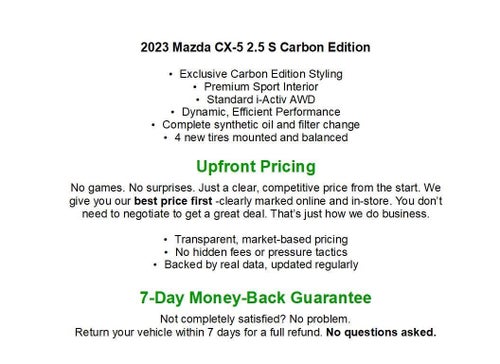2023 Mazda Mazda CX-5 2.5 S Carbon Edition AWD