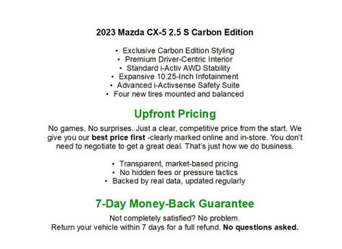 2023 Mazda Mazda CX-5 2.5 S Carbon Edition AWD