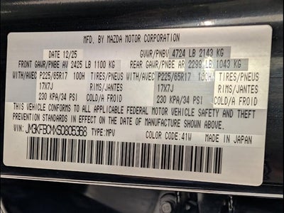 2025 Mazda Mazda CX-5 2.5 S Preferred Package AWD