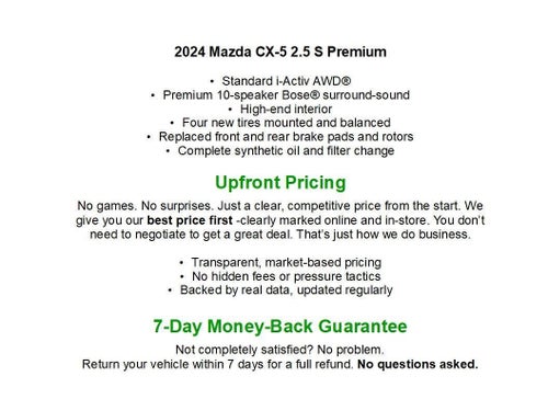 2024 Mazda Mazda CX-5 2.5 S Premium Package AWD