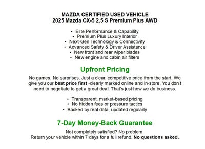 2025 Mazda Mazda CX-5 2.5 S Premium Plus Package AWD