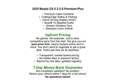 2025 Mazda Mazda CX-5 2.5 S Premium Plus Package AWD