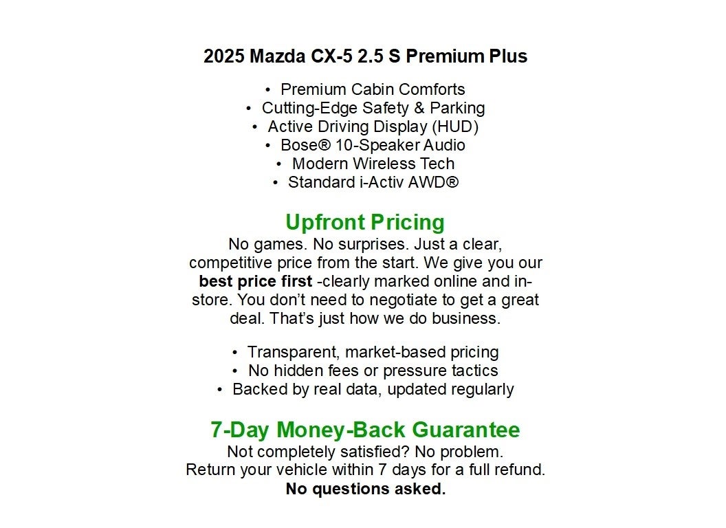 2025 Mazda Mazda CX-5 2.5 S Premium Plus Package AWD