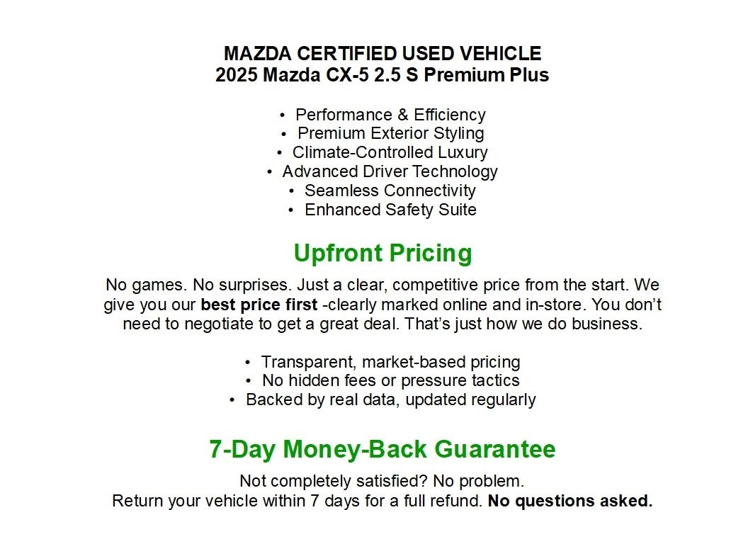 2025 Mazda Mazda CX-5 2.5 S Premium Plus Package AWD