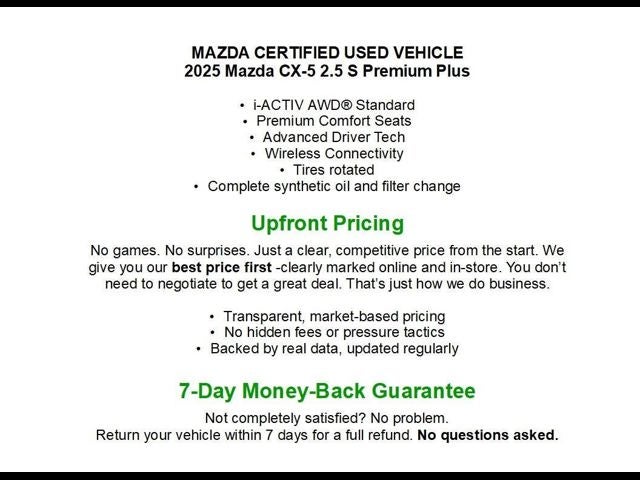 2025 Mazda Mazda CX-5 2.5 S Premium Plus Package AWD