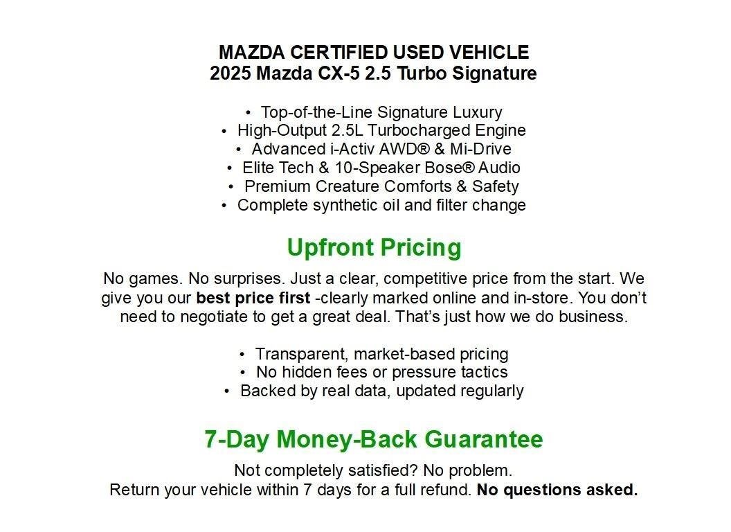 2025 Mazda Mazda CX-5 2.5 Turbo Signature AWD