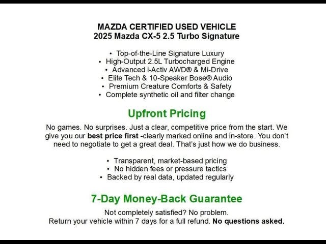 2025 Mazda Mazda CX-5 2.5 Turbo Signature AWD