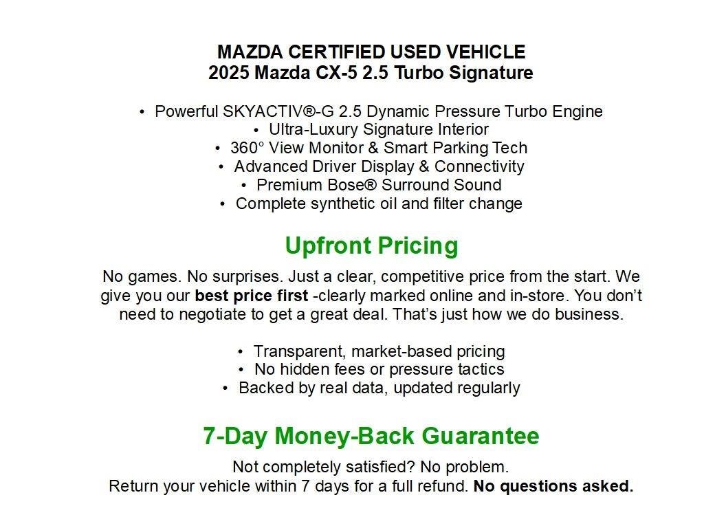 2025 Mazda Mazda CX-5 2.5 Turbo Signature AWD