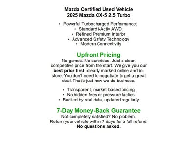 2025 Mazda Mazda CX-5 2.5 Turbo Signature AWD