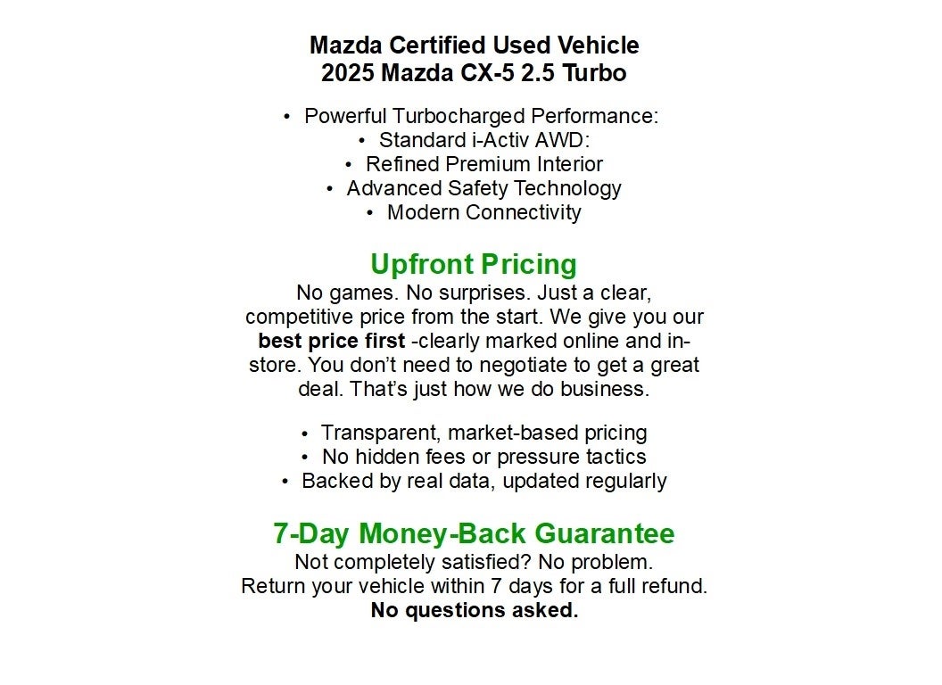2025 Mazda Mazda CX-5 2.5 Turbo Signature AWD