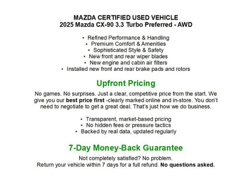 2025 Mazda Mazda CX-90 3.3 Turbo Preferred Package