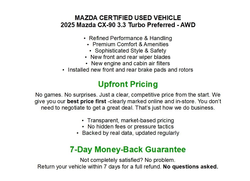 2025 Mazda Mazda CX-90 3.3 Turbo Preferred Package