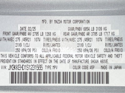 2025 Mazda Mazda CX-90 3.3 Turbo Premium Plus Package