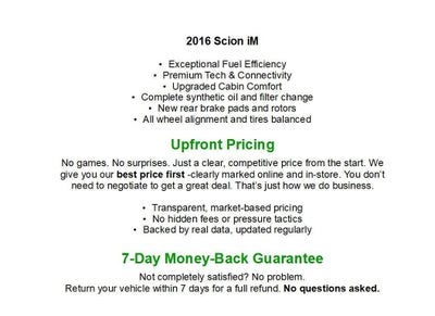 2016 Scion iM 5dr HB CVT