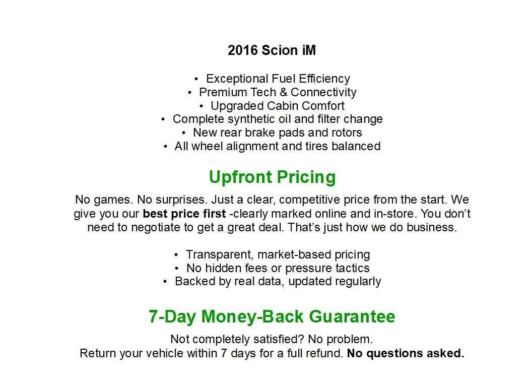 2016 Scion iM 5dr HB CVT