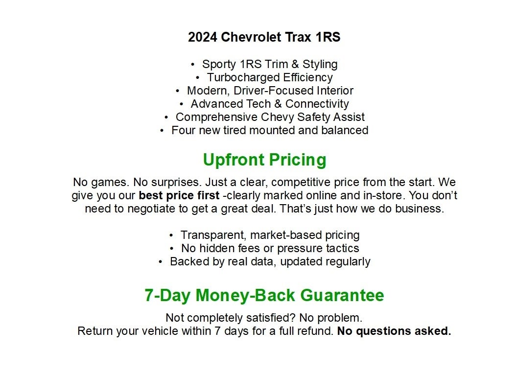 2024 Chevrolet Trax FWD 4dr 1RS