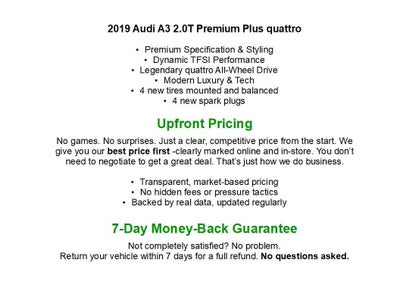 2019 Audi A3 Sedan Premium Plus 45 TFSI quattro