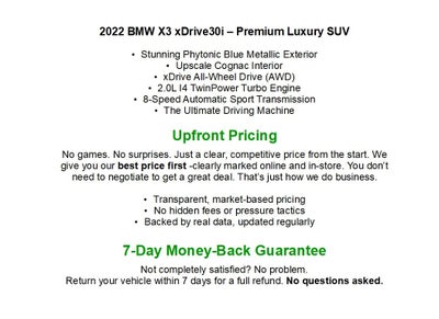 2022 BMW X3 xDrive30i Sports Activity Vehicle