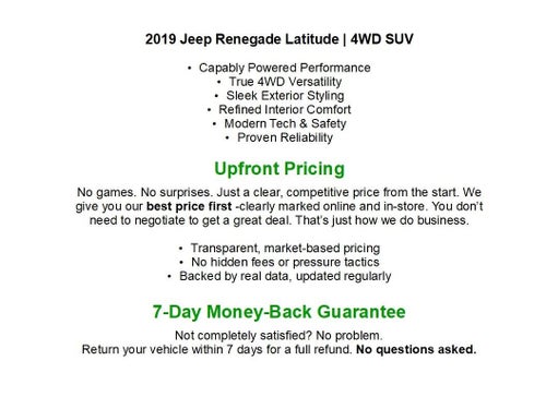 2019 Jeep RENEGADE SPORT UTILITY