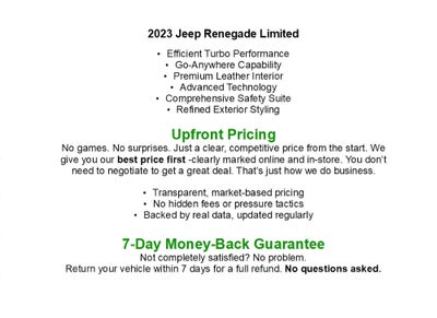 2023 Jeep Renegade Limited 4x4