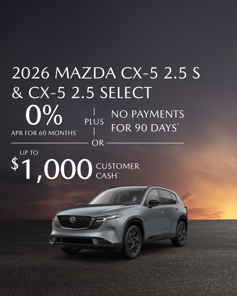 2026 Mazda	CX-5 2.5 S and Select